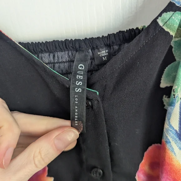 Guess Floral High-Low Dress Sleeveless Size Medium - Picture 5 of 5